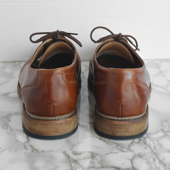 Joseph Abbound Brown Leather Oxfords Lace Up Dress Shoes Size  12 D - Picture 5 of 9